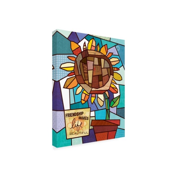 Holli Conger 'Stained Glass Sunflower' Canvas Art,14x19
